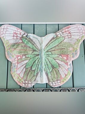 Pier 1 Pastel Butterfly Rug in Pink & Mint